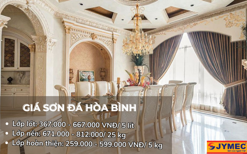 Giá sơn đá Hòa Bình trên thị trường hiện nay