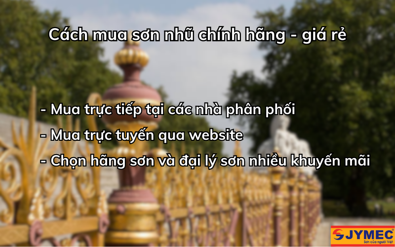 Cách mua sơn nhũ để có giá rẻ nhất