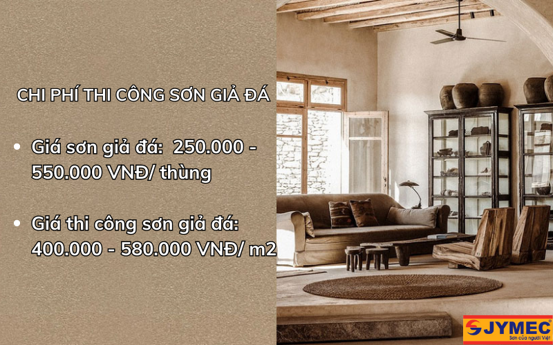 Chi phí thi công sơn giả đá