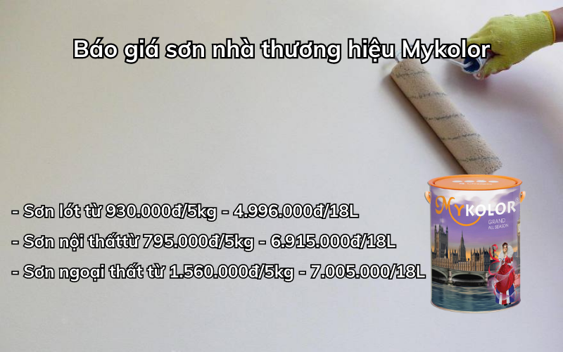 Giá sơn của hãng Mykolor