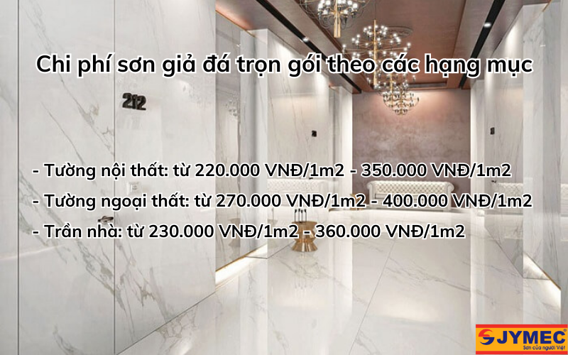 Báo giá thi công sơn giả đá trọn gói từng hạng mục