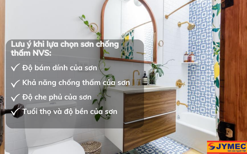 Lưu ý khi chọn sơn chống thấm nhà vệ sinh