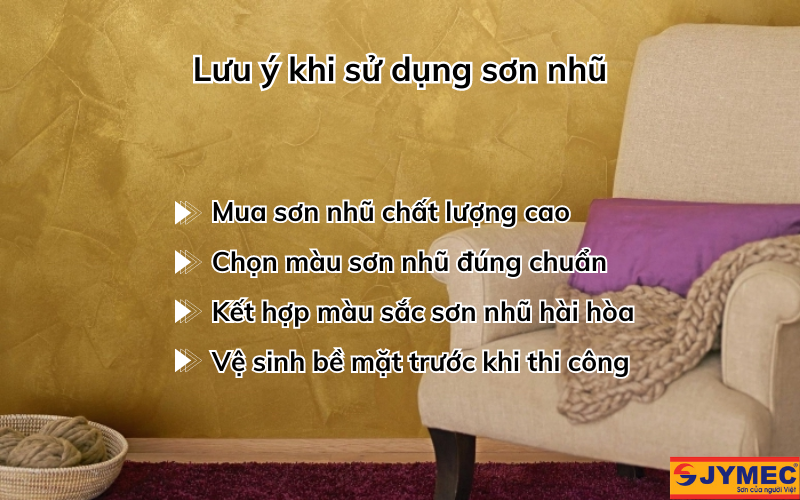 Lưu ý khi dùng sơn nhũ cho công trình