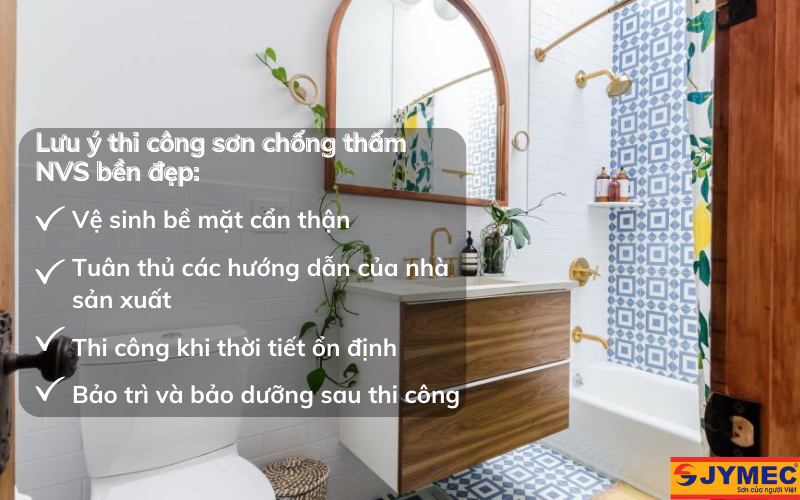 Lưu ý khi thi công sơn chống thấm WC