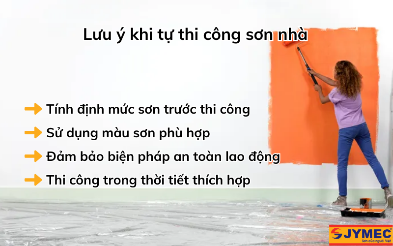 Lưu ý khi tự sơn nhà bạn cần quan tâm