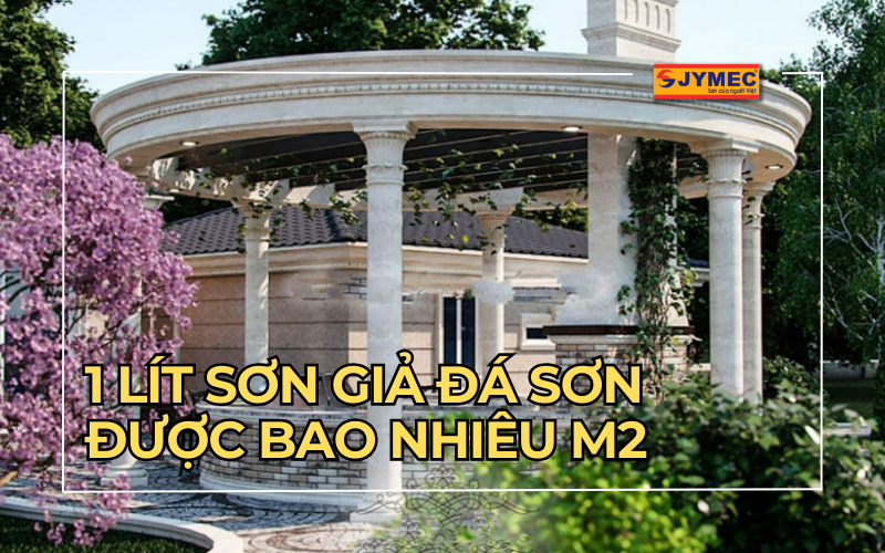 1 lít sơn giả đá sơn được bao nhiêu m2? 