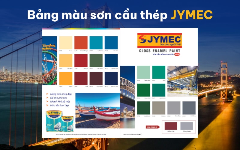 Bảng màu sơn tàu biển JYMEC mới nhất