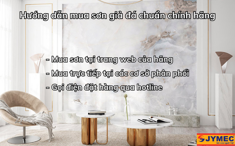 Hướng dẫn mua sơn giả đá chính hãng