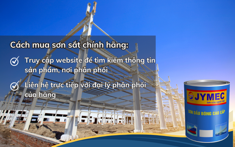 Cách tìm mua sơn sắt chính hãng