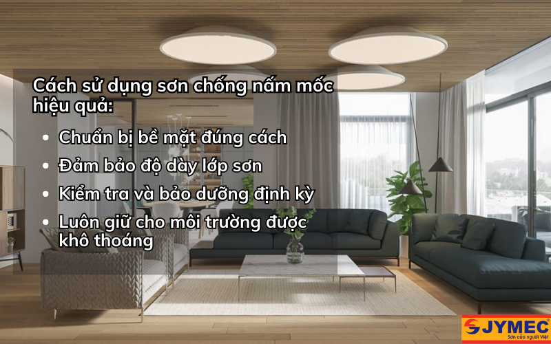 Cách sử dụng sơn chống nấm mốc hiệu quả