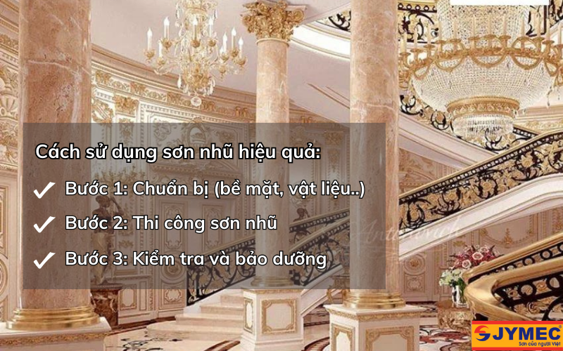 Cách sử dụng sơn nhũ hiệu quả