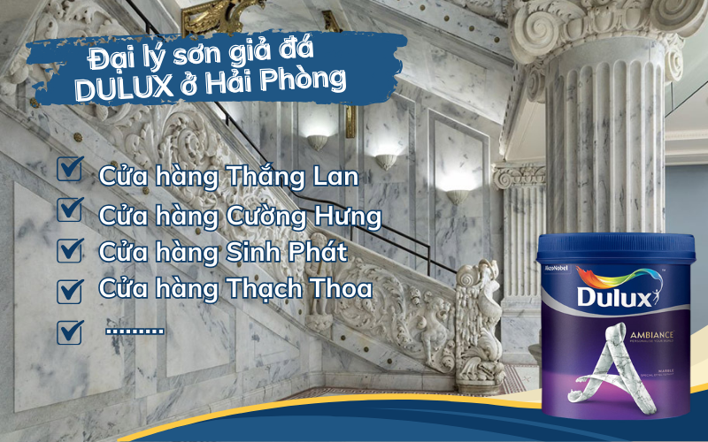 Địa chỉ mua sơn giả đá Dulux uy tín tại Hải Phòng