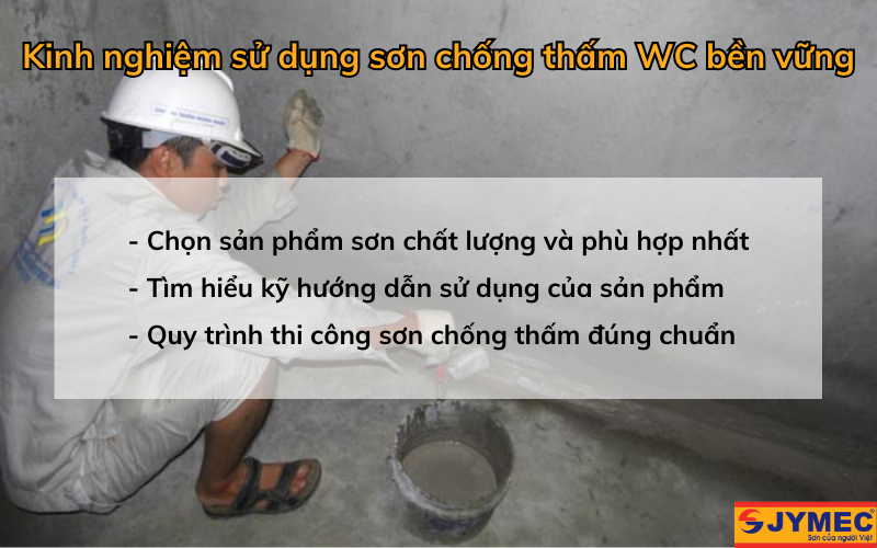 Kinh nghiệm sử dụng sơn chống thấm nhà vệ sinh