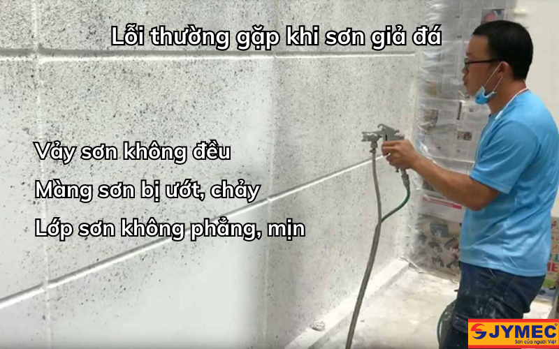 Những lỗi thường gặp khi sơn giả đá