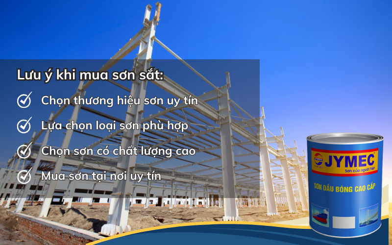 Lưu ý quan trọng khi mua sơn sắt