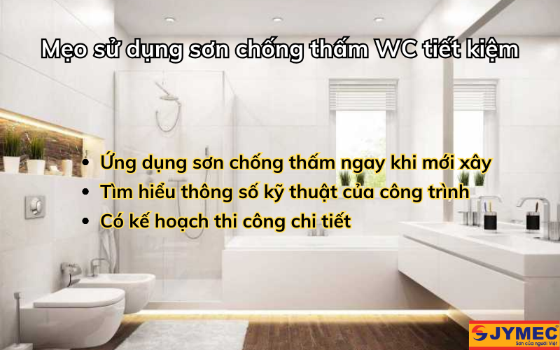 Cách dùng sơn chống thấm tránh lãng phí