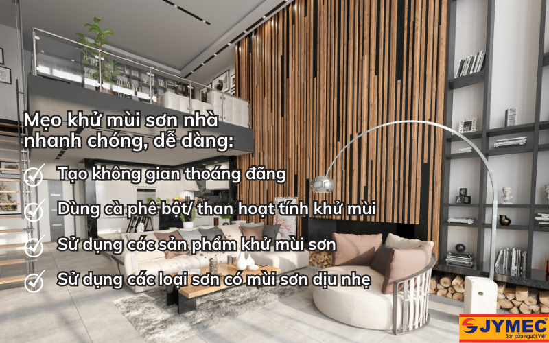 Mẹo khử mùi sơn nhà nhanh chóng