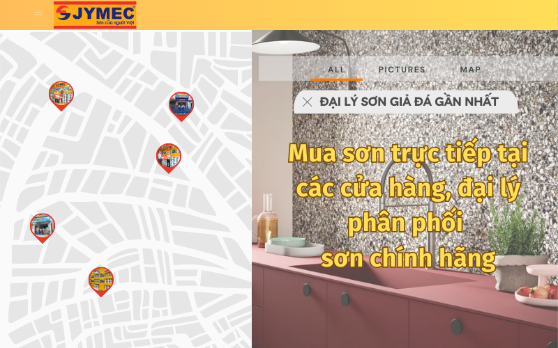 Tìm mua sơn giả đá tại các cửa hàng