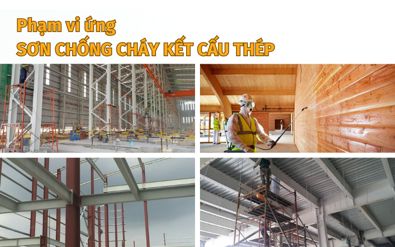 Phạm vi ứng dụng của sơn chống cháy